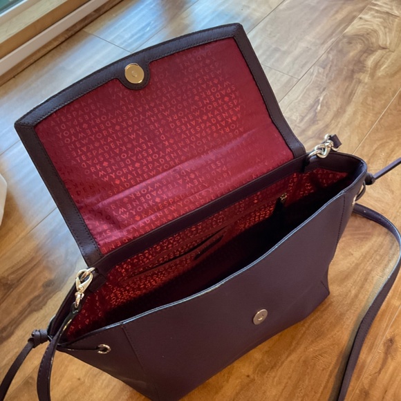 VGUC Kate Spade Satchel, Burgundy - Picture 6 of 8